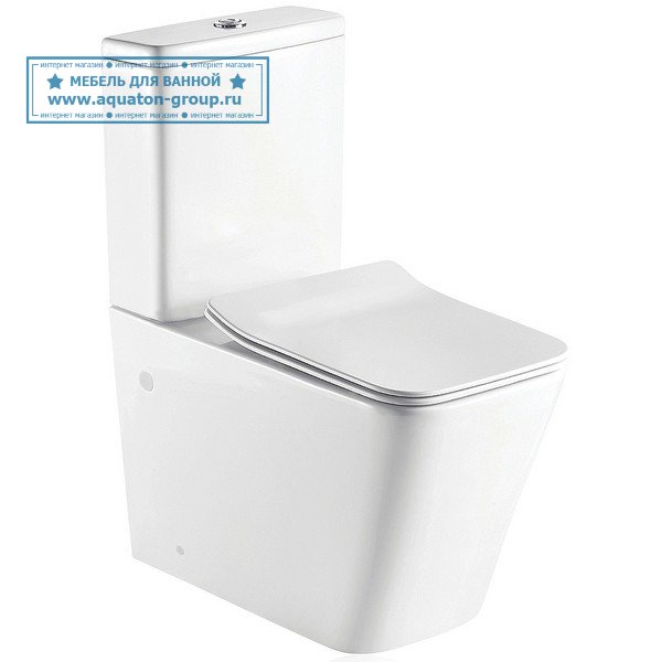 Унитаз-компакт Koller Pool Kvadro KR-0675-RC-C + KR-0675-RC-T c сиденьем микролифт Унитаз-компакт Koller Pool Kvadro KR-0675-RC-C + KR-0675-RC-T c сиденьем микролифт