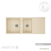 Мойка кухонная АКВАТОН Торина двойная, шампань Мойка кухонная АКВАТОН Торина двойная, шампань