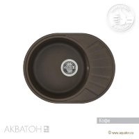 Мойка кухонная АКВАТОН Чезана, кофе Мойка кухонная АКВАТОН Чезана, кофе