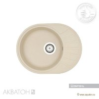 Мойка кухонная АКВАТОН Чезана, шампань Мойка кухонная АКВАТОН Чезана, шампань