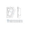 Ванна акриловая Koller Pool Nadine 150х100 R Асимметричная, белая Ванна акриловая Koller Pool Nadine 150х100 R Асимметричная, белая