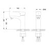 Смеситель для раковины Lemark Linara LM0406C