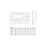 Ванна акриловая Koller Pool Olimpia 160х70 Прямоугольная, белая Ванна акриловая Koller Pool Olimpia 160х70 Прямоугольная, белая